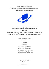 Tiểu Luận Nghiên Cứu Marketing  | Đại học Mở Thành phố Hồ Chí Minh