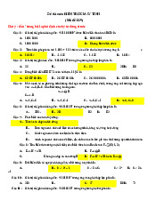 Đề Thi Kiến Trúc Máy Tính - Mã Đề 119 và 120. Môn Kiến trúc máy tính (GTVT) | Trường Đại học Giao thông Vận tải.