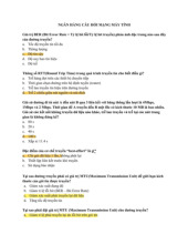 TOP câu hỏi trắc nghiệm Môn Mạng máy tính | Đại học Bách Khoa Hà Nội