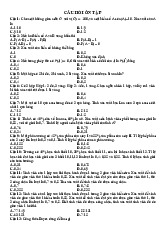 Câu hỏi ôn tập toán 10