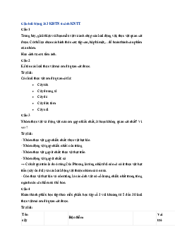 Giải Khoa học tự nhiên lớp 6 - bài 39: Tìm hiểu sinh vật ngoài thiên nhiên | Kết nối tri thức