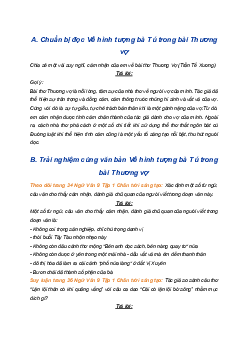 Soạn bài Về hình tượng bà Tú trong bài Thương vợ | SGK Ngữ Văn 9 Chân trời sáng tạo (Tập 1)