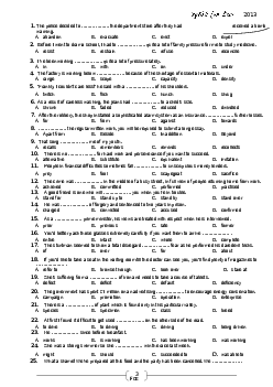 FCE Multiple choice questions - 2013 - 100 questions