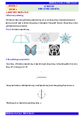 Bài tập chủ đề 5: Hình có trục đối xứng | Dạy thêm Toán 6