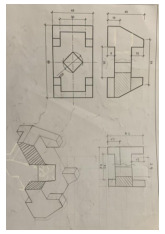 Bài tập hình học họa hình | Trường đại học kiến trúc Hà Nội