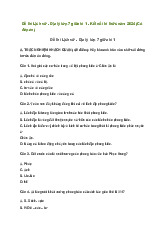 Bộ đề thi giữa học kì 1 môn Lịch sử - Địa lí 7 năm 2024 - 2025