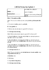 Đề thi giữa học kỳ 1 môn Tin học lớp 8 năm học 2024 - 2025 - Đề số 2 | Bộ sách Cánh diều