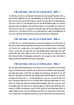 Viết một đoạn văn nói về một bộ phim mà em đã xem trong tháng này | Tập làm văn 4