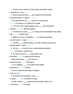 Top 15 trang trắc nghiệm từ vựng nâng cao