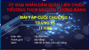 Giáo án điện tử Toán 7 Kết nối tri thức: Bài tập cuối chương 1