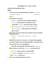 Trắc nghiệm Dược lý - Đề Thi  môn Y khoa | Trường Đại Học Tây Nguyên