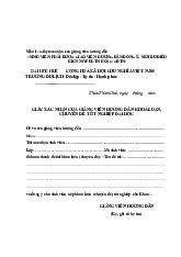 Cách thức trình bày KLTN và CDTN | môn báo cáo thực hành | trường Đại học Huế