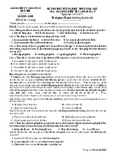 Đề thi thử tốt nghiệp THPT 2025 môn Giáo dục Kinh tế và Pháp luật Sở GD&ĐT Bến Tre