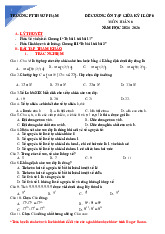 Đề cương giữa kì 1 Toán 6 năm 2025 – 2026 trường PT Thực hành Sư phạm – Đồng Nai
