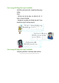 Giải SGK môn Tiếng việt 2 - Bài 34: Những người em yêu quý (5) | Cánh diều