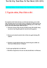 Khám Phá Máy Tính Điện Tử Thế Hệ Thứ Nhất (1950-1958) môn Kinh tế vi mô | Trường Đại học Kinh Tế Quốc Dân