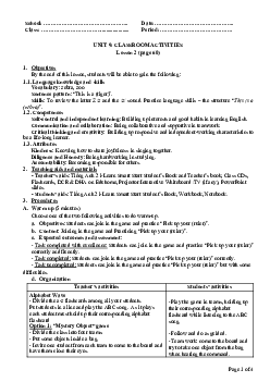 Unit 9: U9L2A | Giáo án Tiếng Anh 2 sách i-Learn Smart Start (Cả năm)