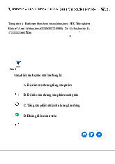 Đề kiểm tra  môn Kinh tế vi mô | Trường Đại học Kinh Tế Quốc Dân