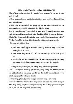 Soạn bài Thực hành tiếng Việt trang 75 - Cánh Diều 6