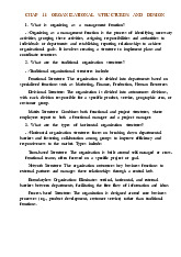 Chap 11: Organizational Structures And Design môn Principle of Management | Trường Đại học Quốc tế, Đại học Quốc gia Thành phố Hồ Chí Minh
