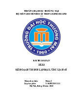 Kế hoạch thành lập đại lý du lịch 6t | Bài tập thảo luận học phần Chuyển đổi số trong kinh doanh | Đại học Thương Mại