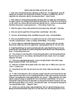 TOP 100 câu nhận định lí luận văn học về văn xuôi | Trường Cao đẳng Công nghệ Và Quản trị Sonadezi