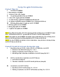 Ôn tập Chủ nghĩa xã hội khoa học | Học viện Báo chí và tuyên truyền