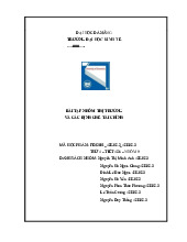 BÀI TẬP NHÓM THỊ TRƯỜNG VÀ CÁC ĐỊNH CHẾ TÀI CHÍNH