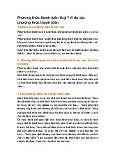 Phương thức thanh toán là gì? Ví dụ các phương thức thanh toán