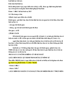 Khái niệm luật hình sự học phần Luật hình sự của trường đại học Luật Hà Nội