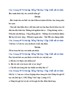 Giải VBT Tiếng Việt lớp 3 Ôn tập và đánh giá cuối học kì 2 | Kết nối tri thức