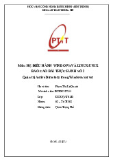 Báo cáo bài thực hành Quản trị Active Directory trong Windows Server môn Hệ điều hành Windows và Linux/Unix | Học viện Công Nghệ Bưu Chính Viễn Thông