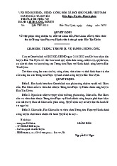 QUYẾT ĐỊNH Về việc phân công nhiệm vụ đối với Giám đốc, Phó Giám đốc và viên chức thuộc Trung tâm Phục vụ Hành chính công huyện Bắc Tân Uyên