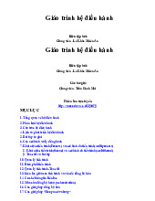 Giáo trình môn Hệ điều hành | Đại học Công nghiệp Thực phẩm Thành phố Hồ Chí Minh