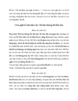 Cảm nghĩ về một nhân vật trong Bài học đường đời đầu tiên hoặc Ông lão đánh cá và con cá vàng | Cánh diều