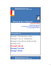 Chương 5: Sắp xếp  - Cấu trúc dữ liệu và giải thuật (ET2100) | Trường Đại học Bách khoa Hà Nội