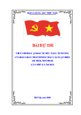 Thi Viết Chính Luận Bảo Vệ Nền Tảng Tư Tưởng Của Đảng 2025 môn Chủ nghĩa xã hội khoa học | Trường Đại Học Tây Nguyên