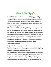 Lịch sử mỹ thuật thời Nguyễn môn Lý luận và lịch sử mỹ thuật | Trường Đại học Mỹ thuật Thành phố Hồ Chí Minh