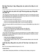 Bài tập Toán lớp 4 Quy đồng mẫu các phân số có đáp án chi tiết nhất