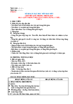 Giáo án Đạo đức 2 sách Chân trời sáng tạo (Cả năm) | Tuần 1