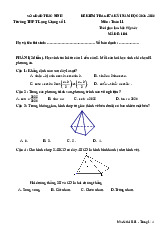 Đề giữa kì 1 Toán 11 năm 2025 – 2026 trường THPT Lạng Giang 1 – Bắc Ninh