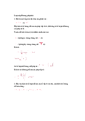 Bài tập luyện tập Phương pháp tính | Đại học Bách Khoa Hà Nội