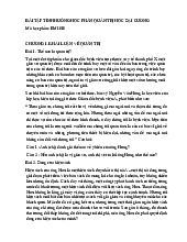 Bài tập tình huống Môn Quản trị học đại cương | Đại học Bách Khoa Hà Nội