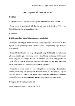 Ý nghĩa chi tiết khiêng bàn thờ má trong Những đứa con trong gia đình | Văn mẫu lớp 12