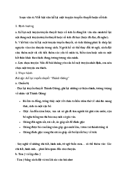 Soạn bài Viết bài văn kể lại một truyện truyền thuyết hoặc cổ tích - Cánh Diều 6