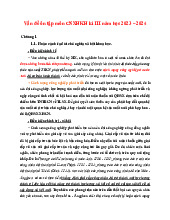 Vấn đề ôn tập Môn Chủ nghĩa xã hội khoa học | Đại học Bách Khoa Hà Nội