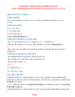 Luyện thi HSG Toán 6 chủ đề: Phân tích thành thừa số để chứng minh các bài toán chia hết