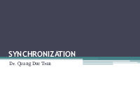 Synchronization| Môn Truyền thông đa phương tiện| Trường Đại học Bách Khoa Hà Nội