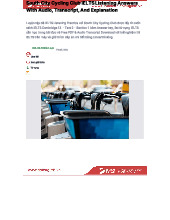 South City Cycling Club - IELTS Listening Practice & Answers