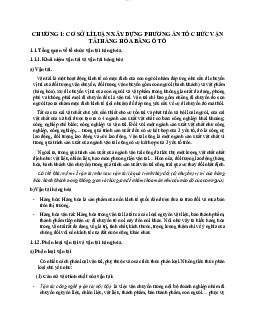 Chương 1 đồ án - Kinh tế vận tải & logistics | Trường Đại học Giao thông Vận Tải